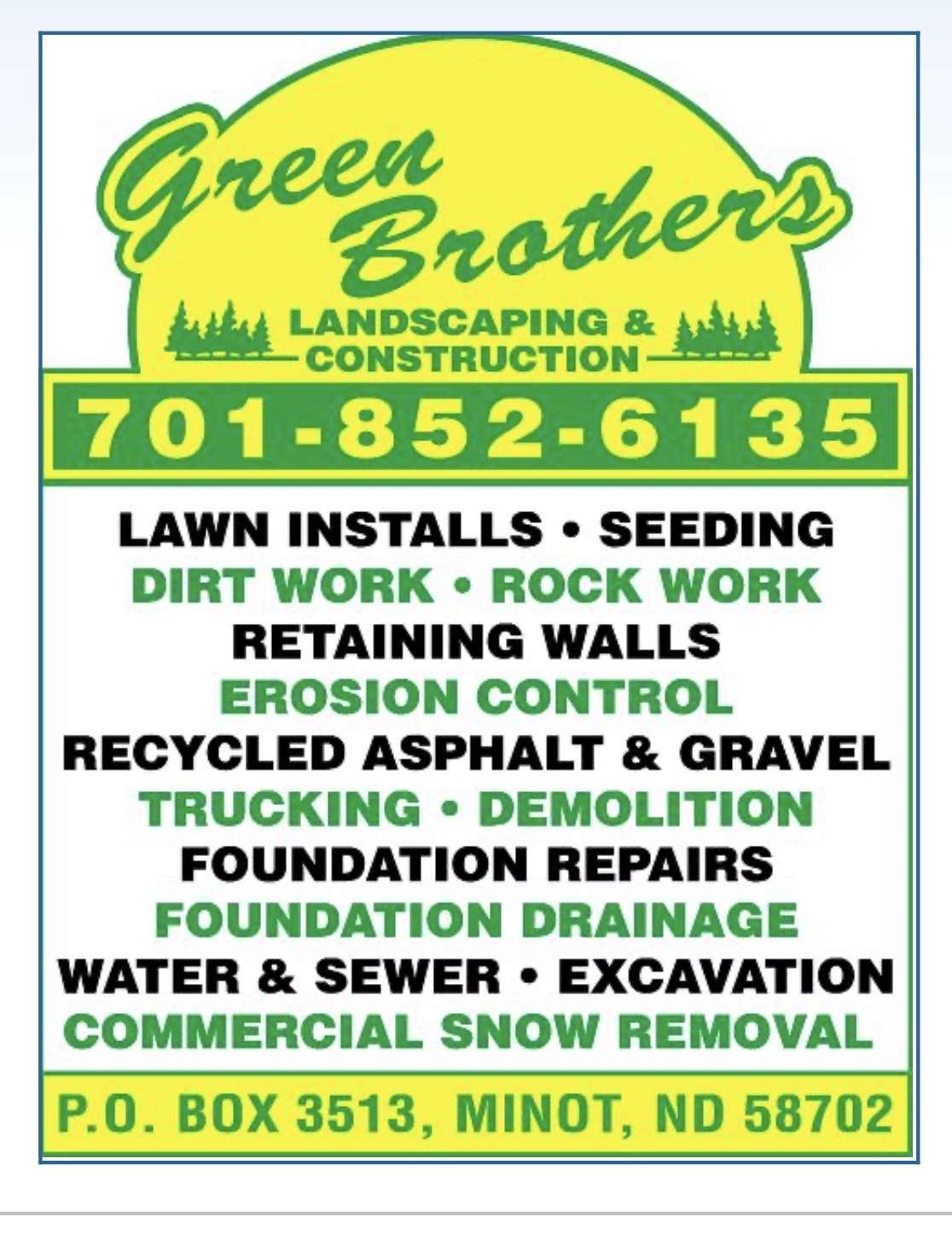 Green Brothers Landscaping & Construction Logo
