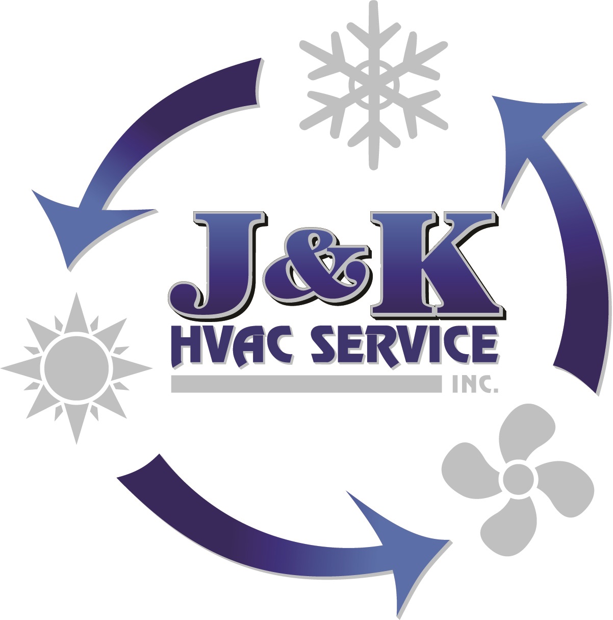 J & K HVAC Service Logo