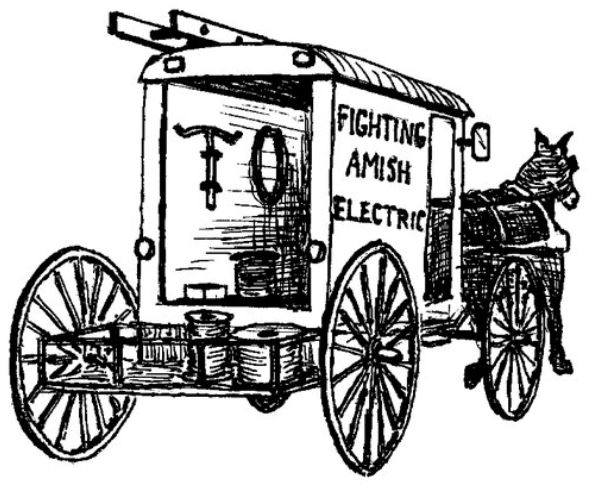 Fighting Amish Electric Logo