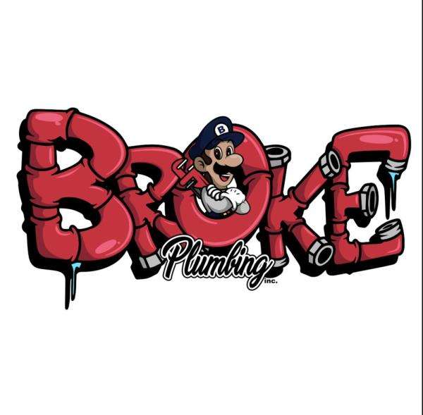 Broke Plumbing Logo