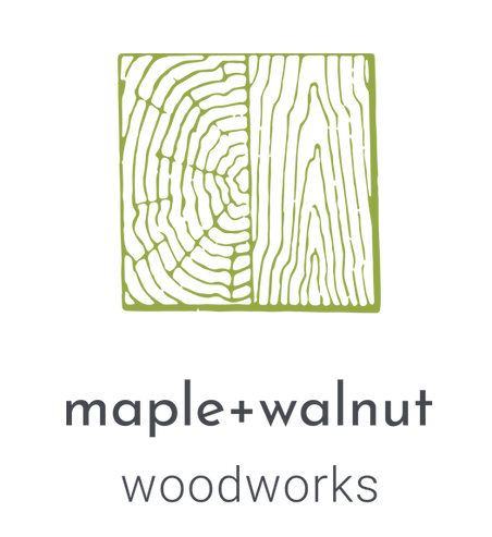 Maple + Walnut Woodworks Logo