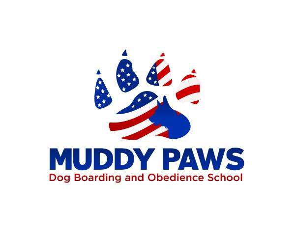 Muddy Paws Dog Boarding and Obedience School Logo