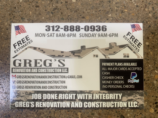 Greg's Renovation and Construction, LLC Logo