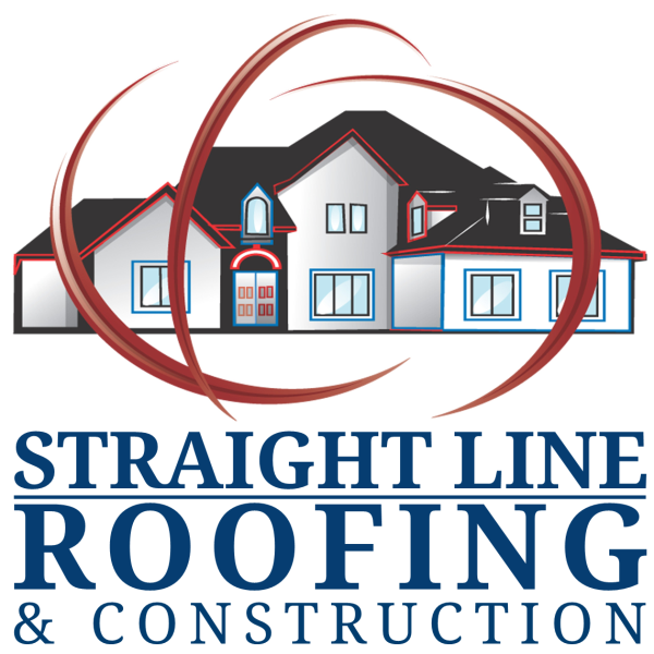 Straight Line Roofing & Construction Logo