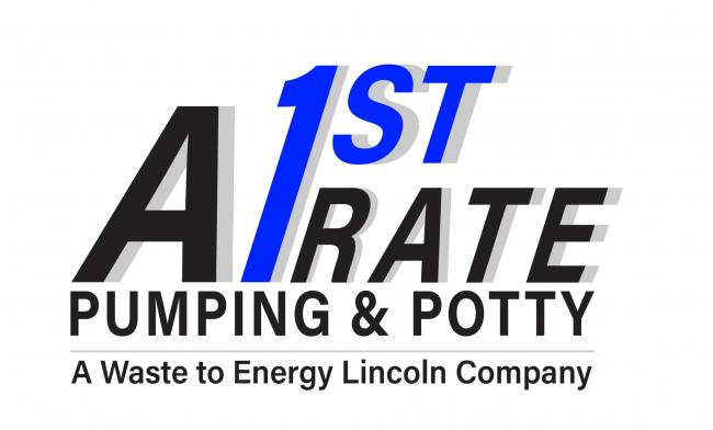 A 1st Rate Pumping & Potty Logo