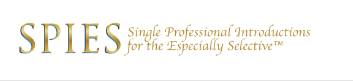 SPIES Single Professional Introductions for the Especially Selective LLC Logo