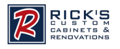 Rick's Custom Cabinets & Renovations Logo