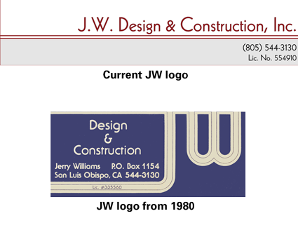 J.W. Design and Construction, Inc. Logo