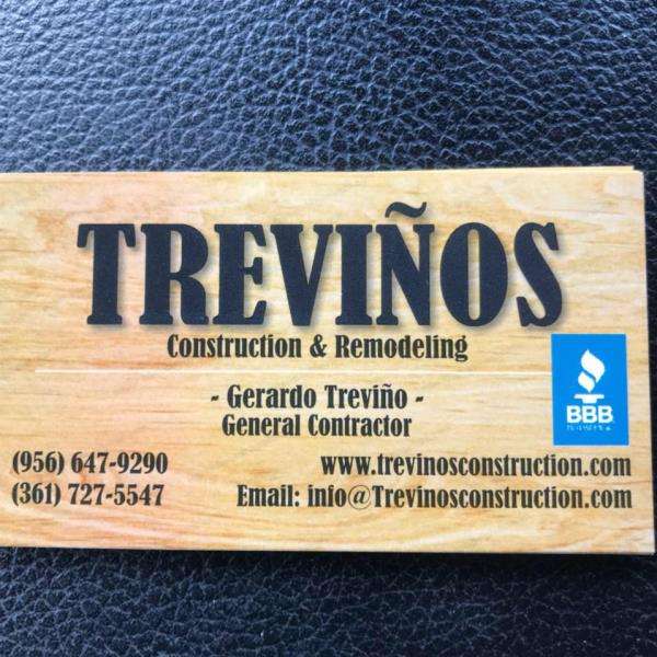 Trevino's Construction & Remodeling Logo