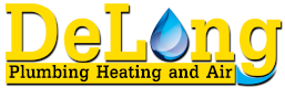 DeLong Plumbing Heating and Air Logo