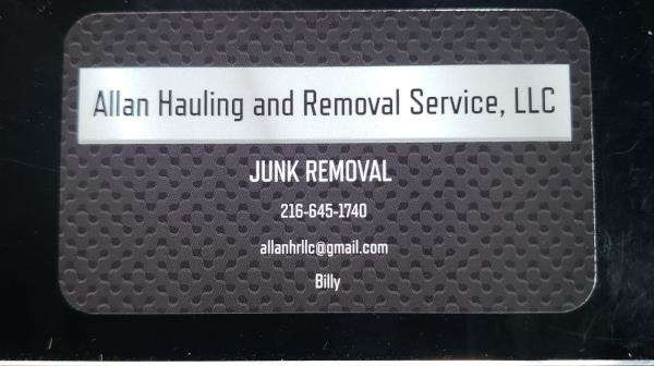 Allan Hauling and Removal Service, LLC Logo