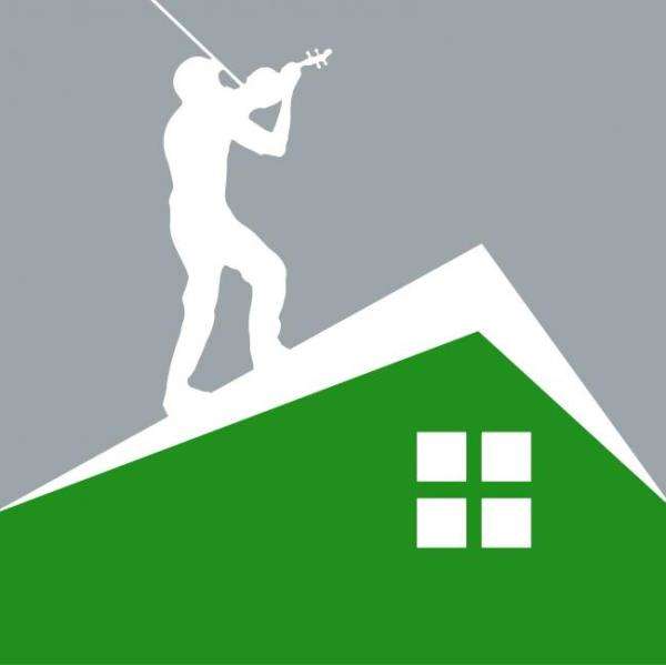 Fiddler's Roofing Logo