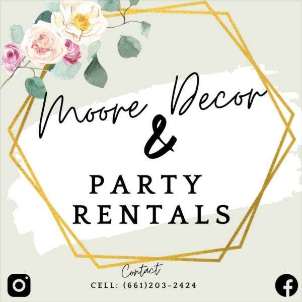 Moore Decor & Party Rentals Logo
