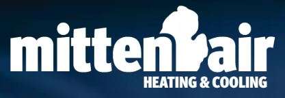 Mitten Air Heating and Cooling Logo