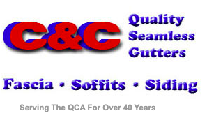 C & C Quality Seamless Gutters Logo