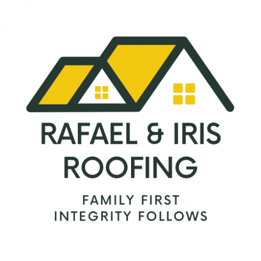 Rafael and Iris Roofing Logo