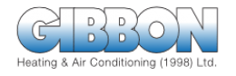 Gibbon Heating and Air Conditioning (1998) Ltd. Logo