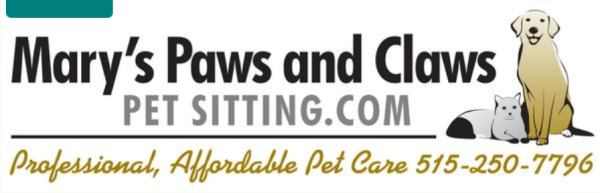 Mary's Paws and Claws Pet Sitting Logo