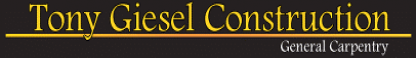 Tony Giesel Construction, LLC Logo