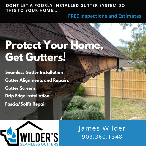 Wilder's Seamless Gutters LLC Logo