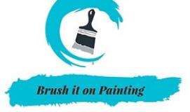 Brush it on Painting Logo