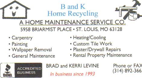 B & K Home Recycling Logo