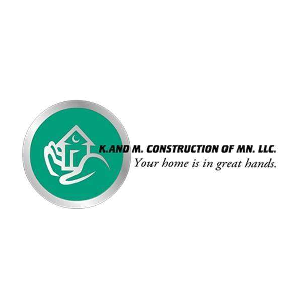 K. and M. Construction Logo