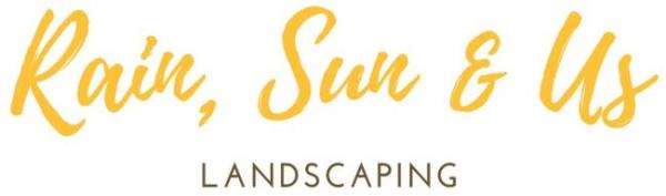 Rain, Sun & Us Landscaping Logo