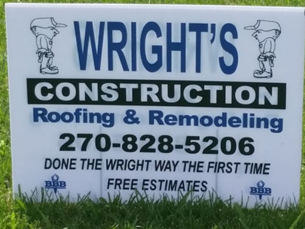 Wright's Construction Logo