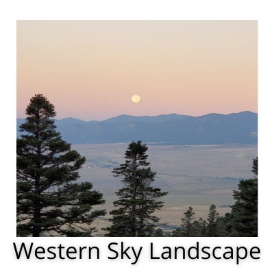 Western Sky Landscape  Logo