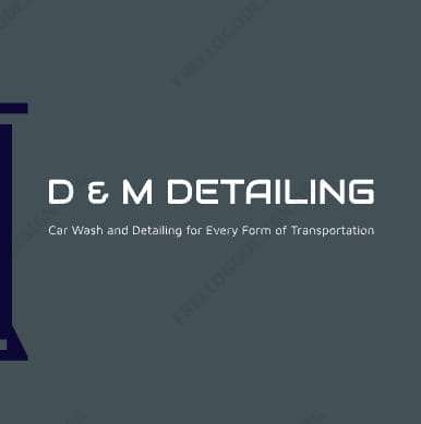 D & M Detailing Logo