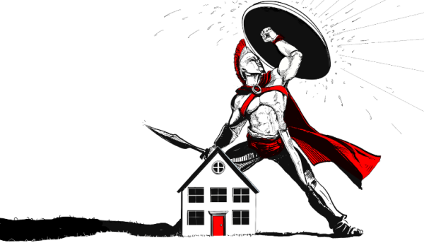 Spartan Shield Roofing & Home Improvement Logo