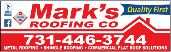 Mark's Roofing Company Logo