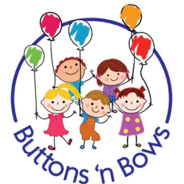 Buttons 'n Bows Preschool Logo