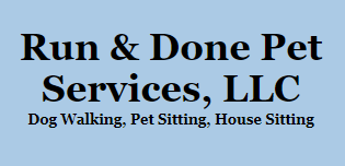 Run and Done Pet Services, LLC Logo