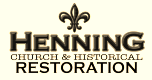 Henning Church & Historical Restoration, Inc. Logo