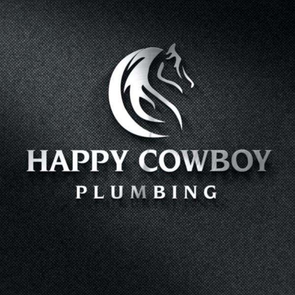 Happy Cowboy Plumbing Logo