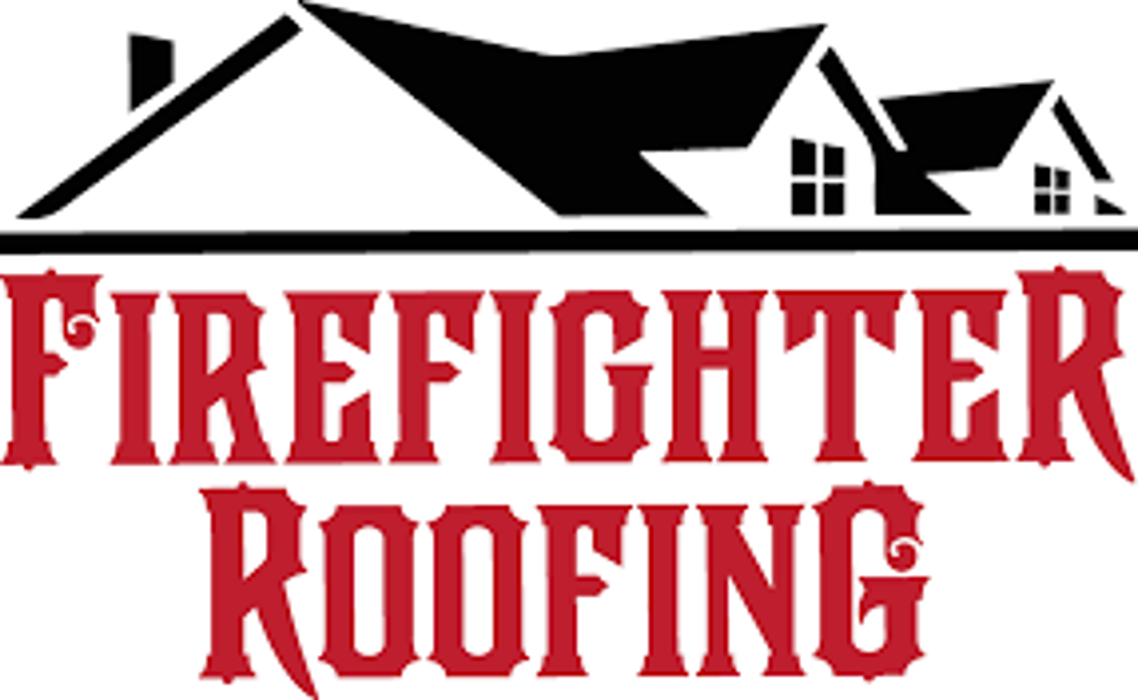 Firefighter Roofing Logo