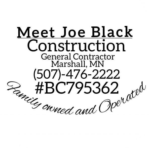 Meet Joe Black Construction Logo