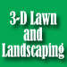 3D Lawn and Landscaping Logo