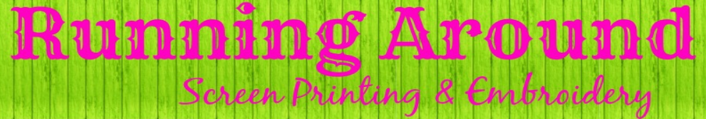 Running Around Screen Printing LLC Logo