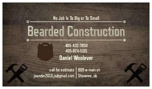 Bearded Construction Logo