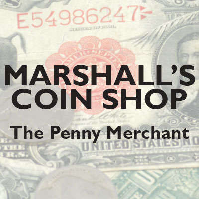 Marshall's Coin Shop Logo