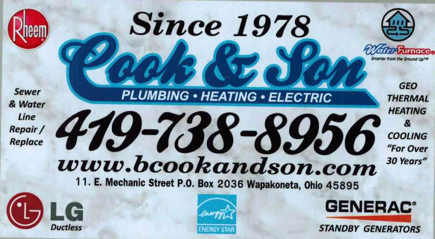 B. Cook & Son Plumbing & Heating, Inc. Logo