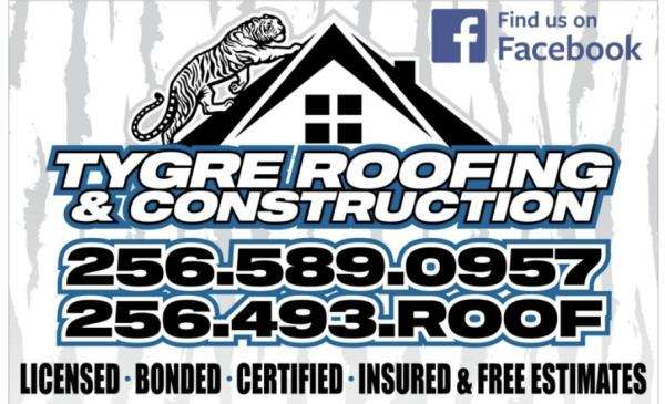 TYGRE Roofing and Construction Logo