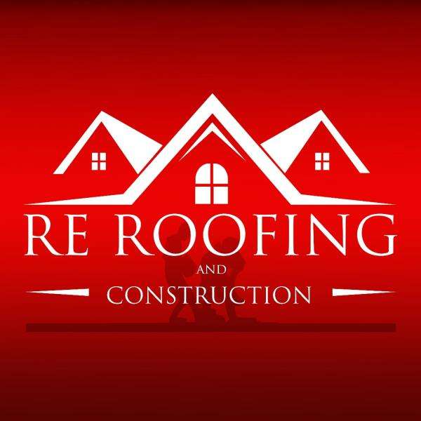 RE Roofing & Construction Logo