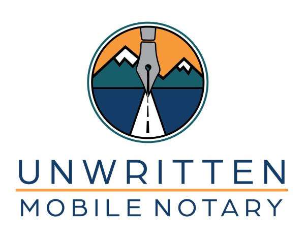 Unwritten Mobile Notary Services Logo