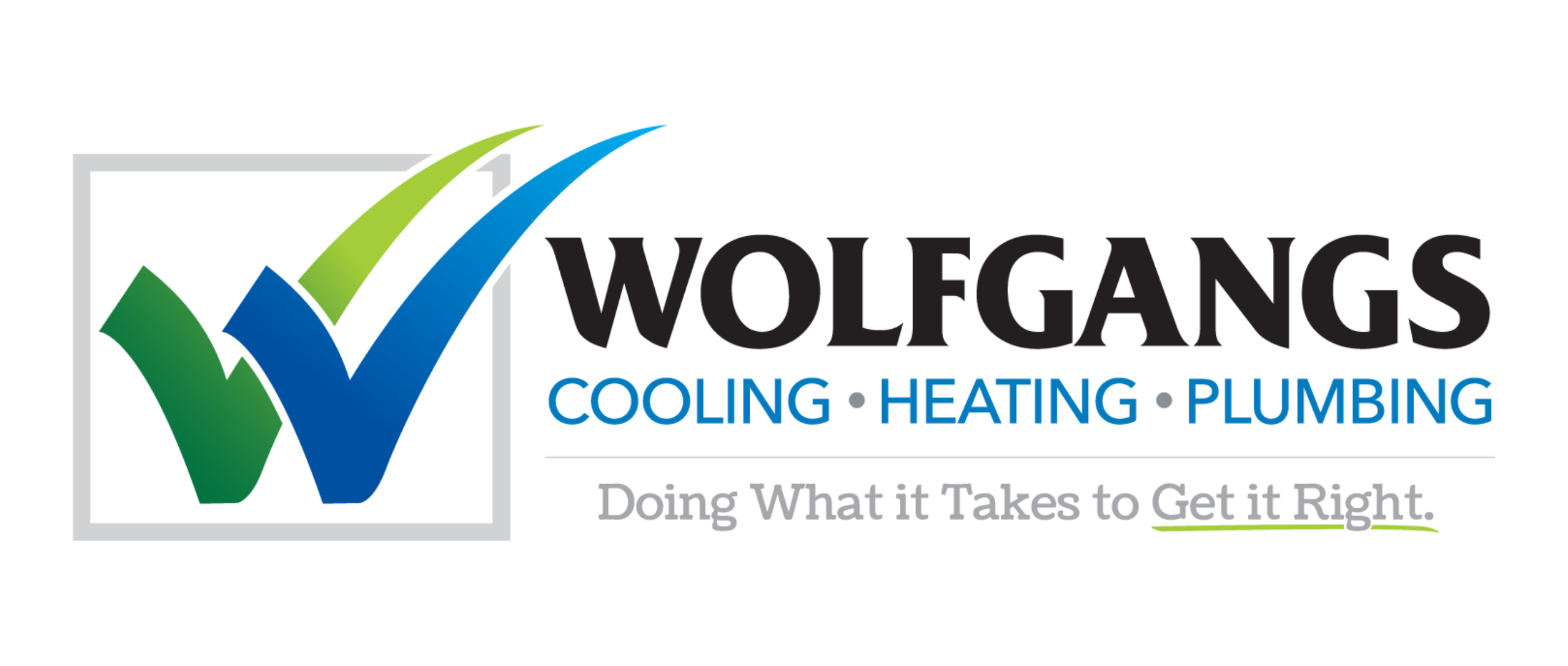 Wolfgangs Cooling, Heating & Plumbing Logo