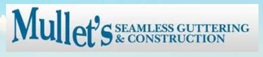 Mullet's Seamless Guttering & Construction, Inc. Logo