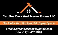 Carolina Deck and Screenrooms, LLC Logo